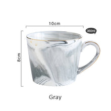 Load image into Gallery viewer, Gold marble porcelain mug