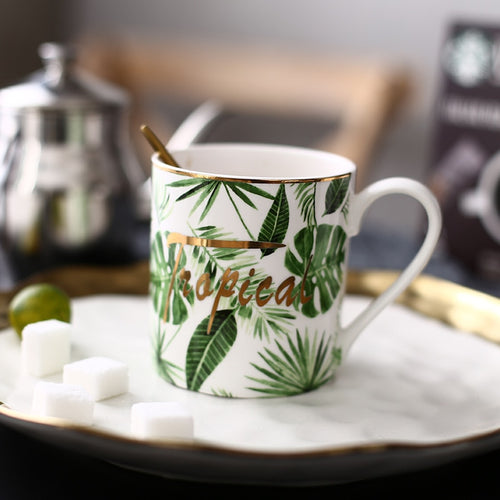 Tropical coffee mug