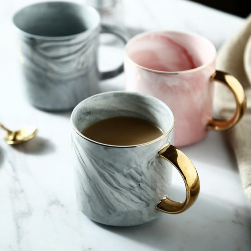Marble porcelain mug