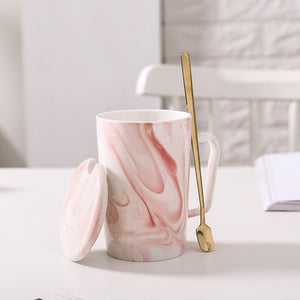 Gold flamingo mug