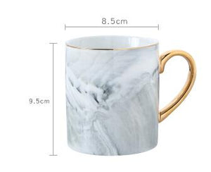 Natural marble mugs