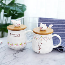 Load image into Gallery viewer, Cartoon cute pig mug