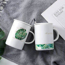 Load image into Gallery viewer, Creative green leaf mug