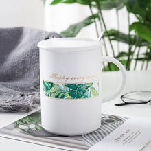Load image into Gallery viewer, Creative green leaf mug