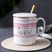Load image into Gallery viewer, Gold letter mug