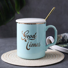 Load image into Gallery viewer, Gold letter mug